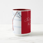 Winter Kardinaal Birdwatch Coffee Mok (Midden)