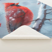  winter kardinaal fleece deken, sherpa deken (3/4)