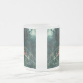 Winter Kardinaal in Snowstorm Frosted Mok Enhanced (Center)