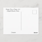 Winter: Kat op een kussen, R. Steinlen Briefkaart (Achterkant)