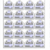 Winter Kat Sticker Vel 20 Schattige Kitten (Voorkant)