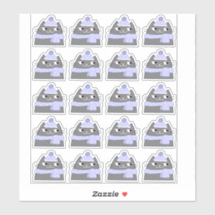 Winter Kat Sticker Vel 20 Schattige Kitten