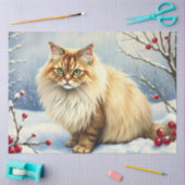 Winter Kat Tissuepapier (Craft)