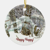 Winter Keramisch Ornament (Voorkant)