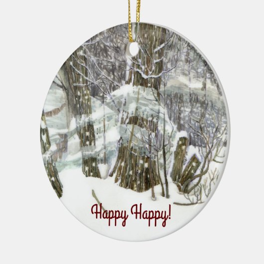 Winter Keramisch Ornament (Links)