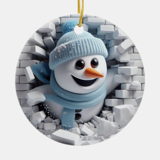 Winter Keramisch Ornament (Voorkant)