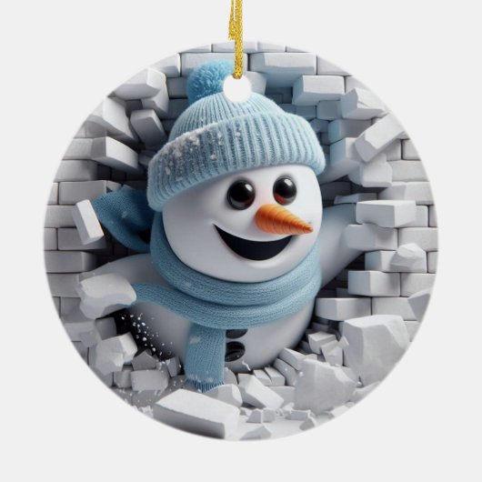 Winter Keramisch Ornament (Achterkant)