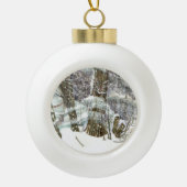 Winter Keramische Bal Ornament (Voorkant)