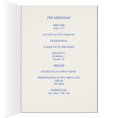 Winter Kerk Huwelijksceremonie Programma (Binnen (Rechts))