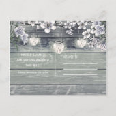 Winter Kersenbloesem & Lantaarns Bewaar De Datum Aankondigingskaart (Achterkant)