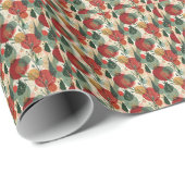 Winter / Kerst Abstracte Tegelkunst Cadeaupapier (Rol Hoek)