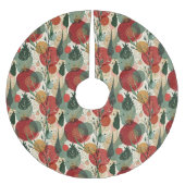 Winter / Kerst Abstracte Tegelkunst Kerstboom Rok (Voorkant)