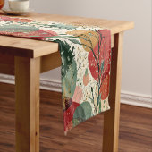 Winter / Kerst Abstracte Tegelkunst Korte Tafelloper (Voorbeeld)