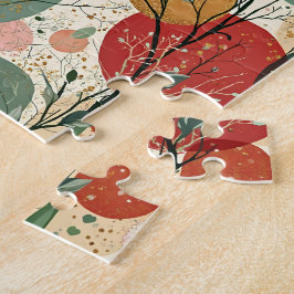 Winter / Kerst Abstracte Tegelkunst Legpuzzel
