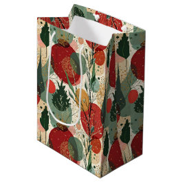 Winter / Kerst Abstracte Tegelkunst Medium Cadeauzakje