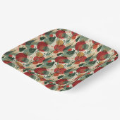 Winter / Kerst Abstracte Tegelkunst Papieren Bordje (Gebogen)