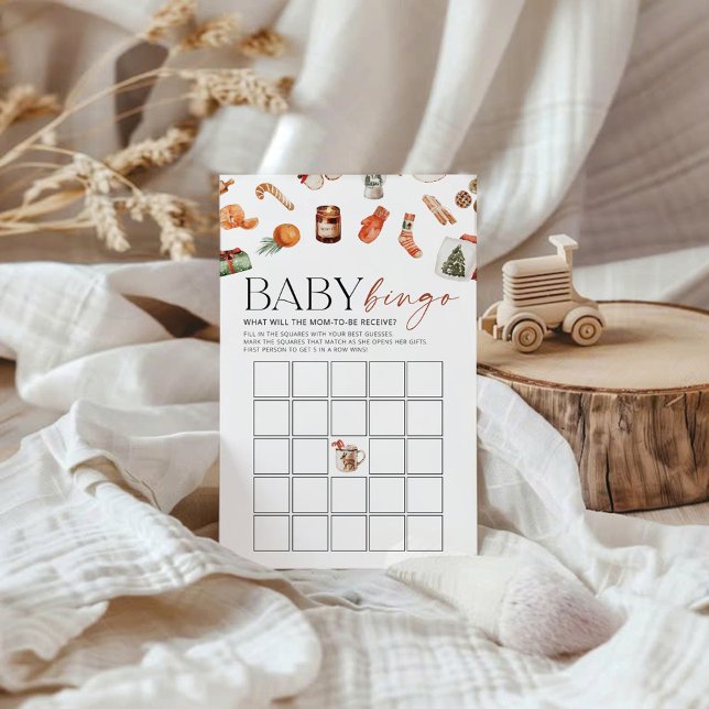 Winter Kerst Baby shower Game BINGO (Creator heeft geüpload)