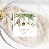 Winter Kerst Baby shower servetten