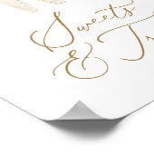 Winter Kerst Baby shower Snoep en traktaties Poster (Hoek)