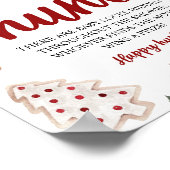 Winter Kerst Baby sok Hunt Baby shower spel Poster (Hoek)