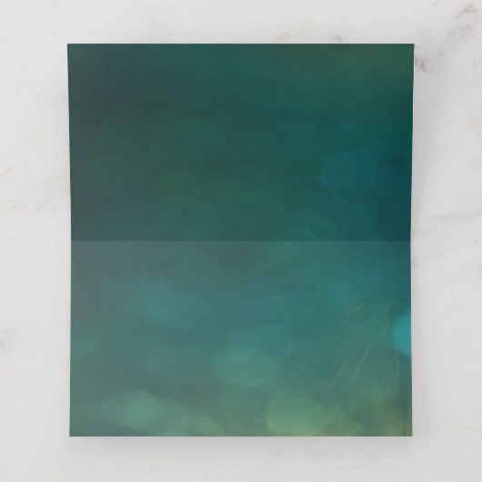 Winter Kerst Bloemen Waterverf Bruiloft Plaatskaartje (Binnenkant ongevouwen)