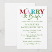 Winter Kerst & Bruid Vrijgezellenfeest Kaart (Voorkant / Achterkant)