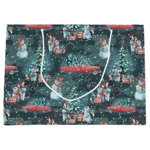Winter Kerst Cozy Middelgrote Cadeautas