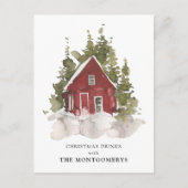 Winter Kerst Drinken Party Briefkaart (Voorkant)