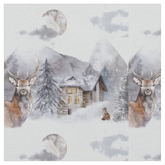 Winter Kerst Highlands stof (Close Up)