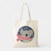 Winter Kerst Koala Beer Boodschappentas Tote Bag (Achterkant)