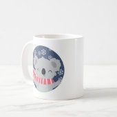 Winter Kerst Koala Beer Mok (Voorkant links)