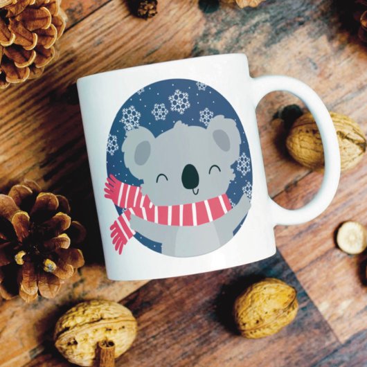 Winter Kerst Koala Beer Mok