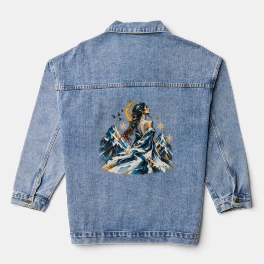 Winter Kerst Muse Denim Jas Jacket (Achterkant)
