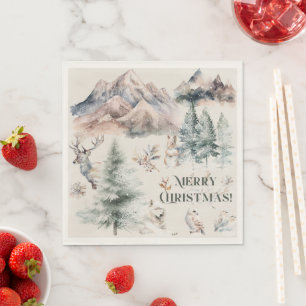 Winter Kerst Papier servet