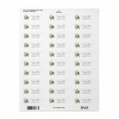 Winter Kerst Retouradres Label (Full Sheet)