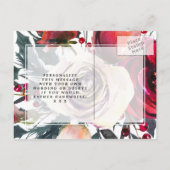 winter kerst vakantie save the date kaart (Achterkant)