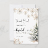 Winter Kerst Vrijgezellenfeest Dank u kaart