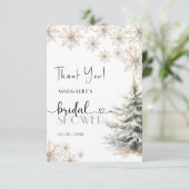 Winter Kerst Vrijgezellenfeest Dank u kaart