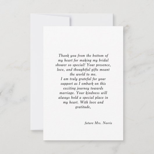 Winter Kerst Vrijgezellenfeest Dank u kaart (Achterkant)