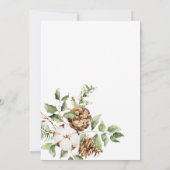 Winter Kerst Vrijgezellenfeest Kaart (Achterkant)