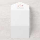 Winter Kerst Vrolijk klein Baby shower All In One Uitnodiging (Buitenkant)