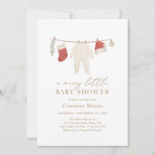 Winter Kerst Vrolijk klein Baby shower Kaart (Voorkant)