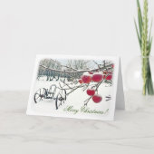 Winter Kerst Wenskaart! Kaart (Voorkant)