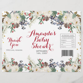 Winter Kerst Wit Bloemzak Verpakking Flyer