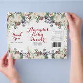 Winter Kerst Wit Bloemzak Verpakking Flyer (Hand)