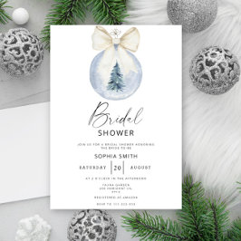 Winter Kerstbal Bruidsfeest Kaart