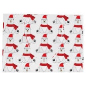 Winter Kerstbeer Grote Cadeautas (Achterkant)