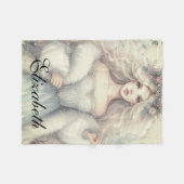 Winter kerstboom decoraties vakantie fleece deken (Voorkant (Horizontaal))