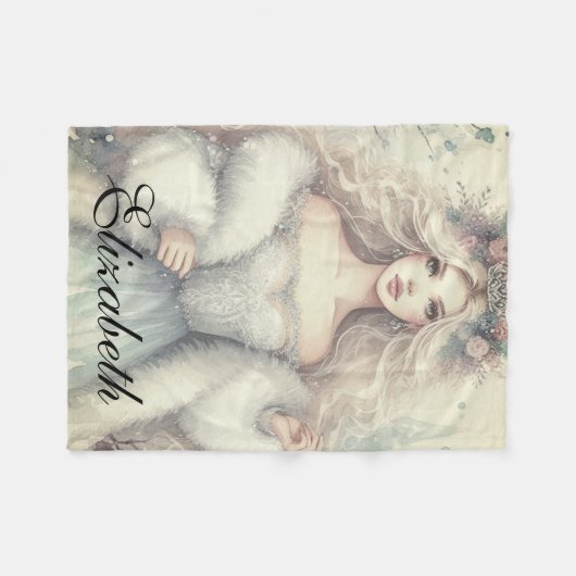 Winter kerstboom decoraties vakantie fleece deken (Voorkant (Horizontaal))