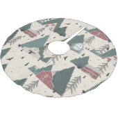  winter kerstboom rok (Gekanteld)